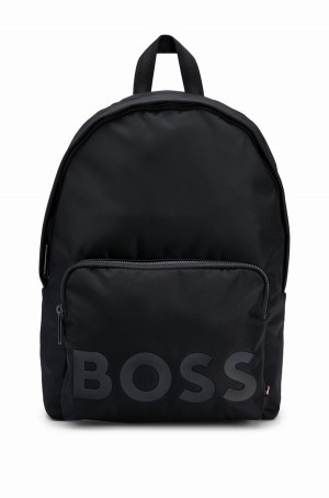 Bolsas Hugo Boss Backpack With Tonal Logo Detail Hombre Negros | 61857-IPCH
