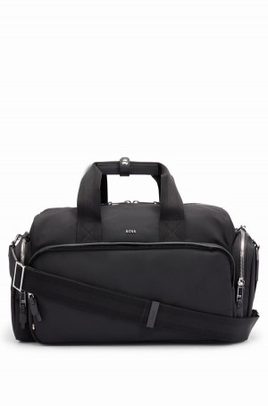 Bolsas Hugo Boss Logo-lettering Holdall With Detachable Correa Hombre Negros | 84213-IFVC