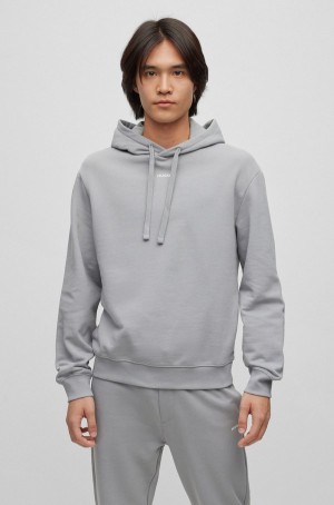 Chandals Hugo Boss Algodon-terry With Contrast Branding Hombre Grises Claro | 27436-UZEX