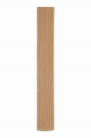 Corbatas Hugo Boss De Punto In Camel-hair Yarn Hombre Beige | 13846-NWRZ