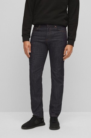 Jeans Hugo Boss Regular-fit In Blue Stretch Denim Hombre Azules Oscuro | 50218-XCOB
