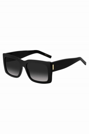 Lentes Hugo Boss Black Bio-acetate With Signature Hardware Mujer Negros | 41657-UAQC