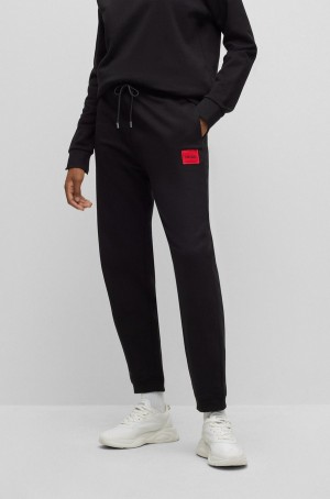 Ropa De Casa Hugo Boss Algodon-terry With Logo Label Mujer Negros | 43258-SPXY