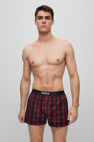 Ropa De Dormir Hugo Boss Two-pack Of Algodon With Logo Waistbands Hombre Negros | 69815-DLEK