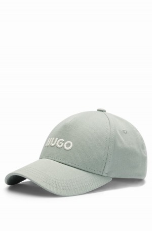 Sombreros Hugo Boss Algodon-twill With Embroidered Logo And Snap Closure Hombre Verdes Claro | 41695-ZOFB