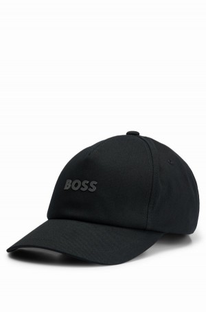 Sombreros Hugo Boss Algodon-twill With Hd Logo Hombre Negros | 42716-WRZT