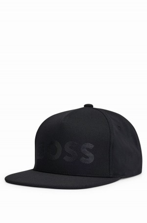 Sombreros Hugo Boss Perforated-logo In Honeycomb Piqué Hombre Negros | 09468-NABW