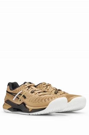 Tenis Hugo Boss Asics X Matteo Berrettini Gel-resolution 9 Tenis Hombre Beige | 74150-VCQA