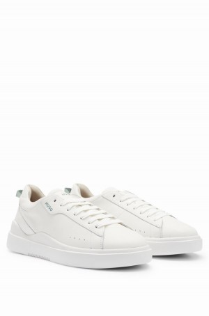 Tenis Hugo Boss Cupsole In Smooth Cuero Hombre Blancos | 19360-JCXK