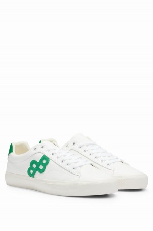 Tenis Hugo Boss Low-top With Monogram Detail Hombre Blancos | 42705-QGFD