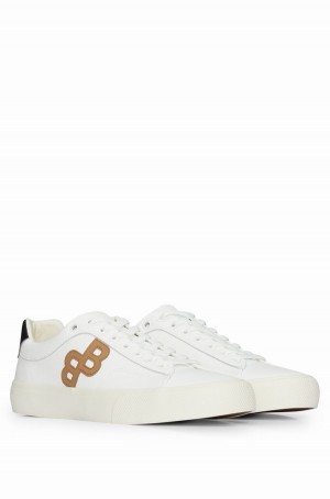 Tenis Hugo Boss Low-top With Monogram Detail Hombre Blancos | 19623-PEFQ