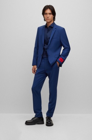 Trajes Hugo Boss Extra-slim-fit In A Performance-stretch Blend Hombre Azules Claro | 31587-UWIB