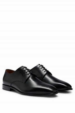 Zapatos Derby Hugo Boss Cuero With Cuero Lining Hombre Negros | 19523-BRXN
