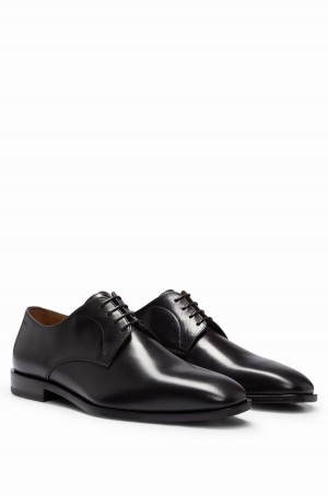 Zapatos Derby Hugo Boss Cuero With Cuero Lining Hombre Marrom Oscuro | 68314-GHCU