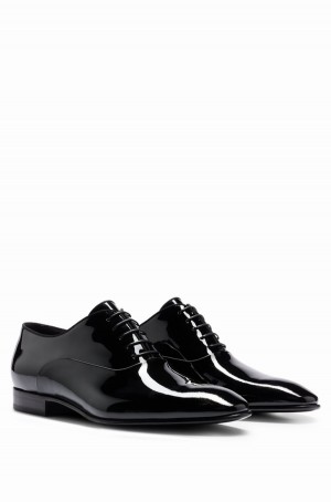 Zapatos Derby Hugo Boss Cuero With Cuero Lining Hombre Negros | 51980-TGUJ